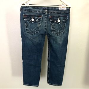True Religion Capri Jeans slightly distressed Sz29